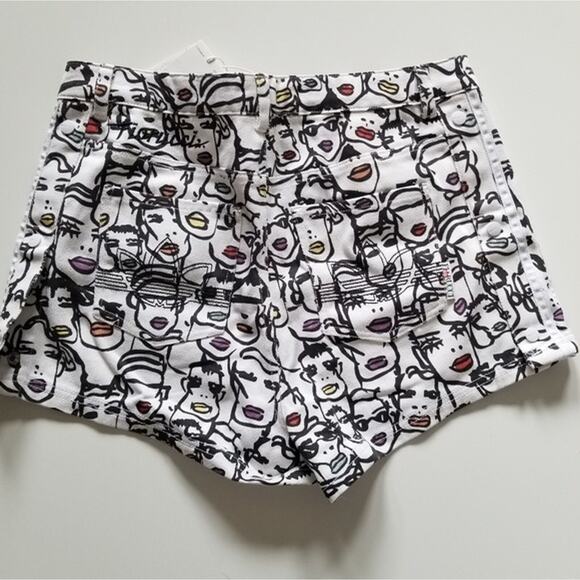 Adidas x Fiorucci Highlight Face Jean Shorts size Medium - Picture 8 of 11